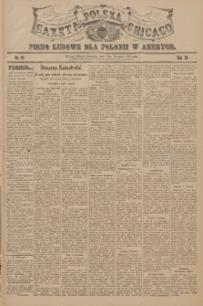 Gazeta Polska Chicago : pismo ludowe dla Polonii w Ameryce. R.34, 1906, No. 46