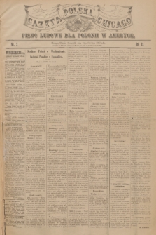 Gazeta Polska Chicago : pismo ludowe dla Polonii w Ameryce. R.35, 1907, No. 2