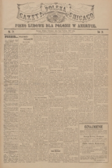 Gazeta Polska Chicago : pismo ludowe dla Polonii w Ameryce. R.35, 1907, No. 24