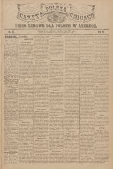 Gazeta Polska Chicago : pismo ludowe dla Polonii w Ameryce. R.35, 1907, No. 29