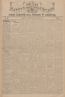 Gazeta Polska Chicago : pismo ludowe dla Polonii w Ameryce. R.35, 1907, No. 32