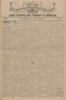 Gazeta Polska Chicago : pismo ludowe dla Polonii w Ameryce. R.35, 1907, No. 41
