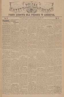 Gazeta Polska Chicago : pismo ludowe dla Polonii w Ameryce. R.35, 1907, No. 42