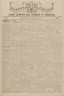 Gazeta Polska Chicago : pismo ludowe dla Polonii w Ameryce. R.35, 1907, No. 50