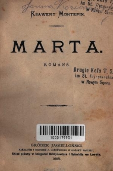 Marta : romans