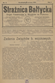 Strażnica Bałtycka : organ towarzystw b. wojaków na Pomorzu. R.1, 1924, nr 2