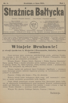Strażnica Bałtycka. R.1, 1924, nr 3