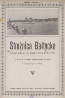 Strażnica Bałtycka. R.1, 1924, nr 4