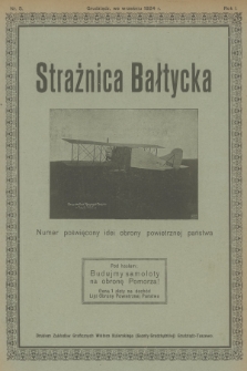 Strażnica Bałtycka. R.1, 1924, nr 5