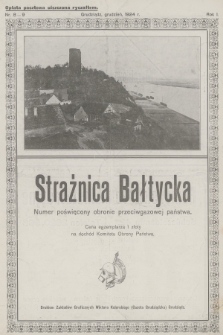 Strażnica Bałtycka : organ towarzystw b. wojaków na Pomorzu. R.1, 1924, nr 8-9