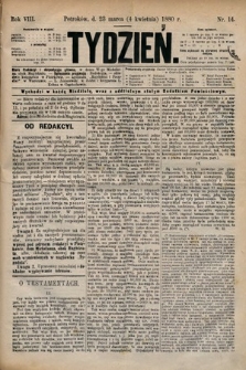 Tydzień. 1880, nr 14