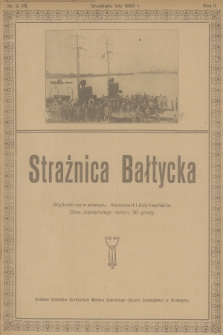 Strażnica Bałtycka : organ wojaków i oficerów rezerwy na Pomorzu. R.2, 1925, nr 2