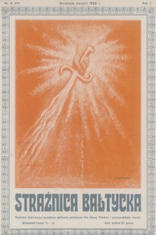 Strażnica Bałtycka : centralny organ urzędowy rezerwy, wojaków i powstańców na Pomorzu. R.2, 1925, nr 8