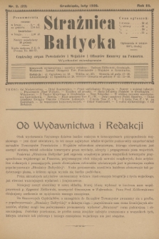 Strażnica Bałtycka : centralny organ powstańców i wojaków i oficerów rezerwy na Pomorzu. R.3, 1926, nr 2