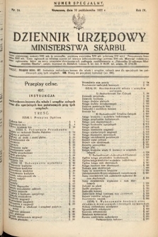 Dziennik Urzędowy Ministerstwa Skarbu. 1922, nr 24