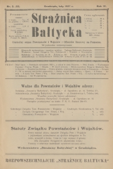 Strażnica Bałtycka : centralny organ powstańców i wojaków i oficerów rezerwy na Pomorzu. R.4, 1927, nr 2