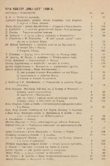 Orli Lot : miesięcznik : organ Kół Krajoznawczych Młodzieży. R.19, 1938, spis rzeczy