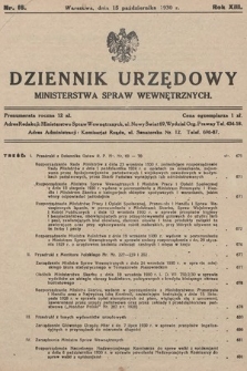 Dziennik Urzędowy Ministerstwa Spraw Wewnętrznych. 1930, nr 16