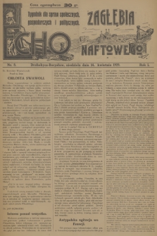 Echo Zagłębia Naftowego : tygodnik dla spraw społecznych, gospodarczych i politycznych. R.1, 1929, nr 8