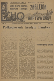 Echo Zagłębia Naftowego : tygodnik dla spraw społecznych, gospodarczych i politycznych. R.1, 1929, nr 15