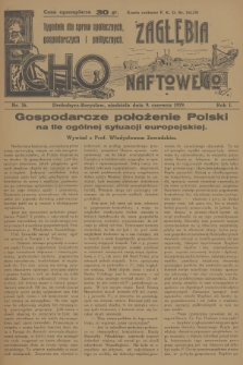 Echo Zagłębia Naftowego : tygodnik dla spraw społecznych, gospodarczych i politycznych. R.1, 1929, nr 16