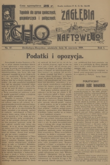 Echo Zagłębia Naftowego : tygodnik dla spraw społecznych, gospodarczych i politycznych. R.1, 1929, nr 17