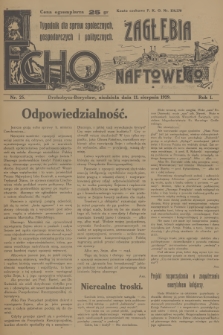 Echo Zagłębia Naftowego : tygodnik dla spraw społecznych, gospodarczych i politycznych. R.1, 1929, nr 25