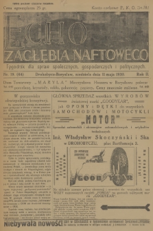 Echo Zagłębia Naftowego : tygodnik dla spraw społecznych, gospodarczych i politycznych. R.2, 1930, nr 19