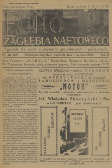 Echo Zagłębia Naftowego : tygodnik dla spraw społecznych, gospodarczych i politycznych. R.2, 1930, nr 22
