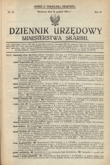 Dziennik Urzędowy Ministerstwa Skarbu. 1922, nr 29
