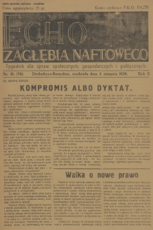 Echo Zagłębia Naftowego : tygodnik dla spraw społecznych, gospodarczych i politycznych. R.2, 1930, nr 31