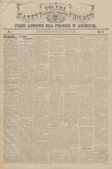 Gazeta Polska Chicago : pismo ludowe dla Polonii w Ameryce. R.36, 1908, No. 4