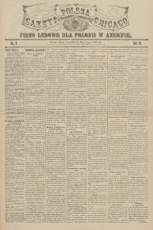 Gazeta Polska Chicago : pismo ludowe dla Polonii w Ameryce. R.36, 1908, No. 8