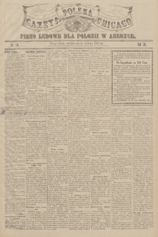 Gazeta Polska Chicago : pismo ludowe dla Polonii w Ameryce. R.36, 1908, No. 14