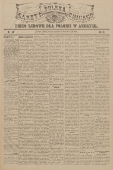 Gazeta Polska Chicago : pismo ludowe dla Polonii w Ameryce. R.36, 1908, No. 44