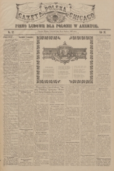 Gazeta Polska Chicago : pismo ludowe dla Polonii w Ameryce. R.36, 1908, No. 52