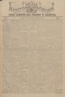 Gazeta Polska Chicago : pismo ludowe dla Polonii w Ameryce. R.37, 1909, No. 6