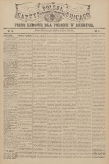 Gazeta Polska Chicago : pismo ludowe dla Polonii w Ameryce. R.37, 1909, No. 17