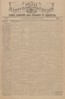 Gazeta Polska Chicago : pismo ludowe dla Polonii w Ameryce. R.37, 1909, No. 27