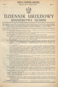 Dziennik Urzędowy Ministerstwa Skarbu. 1923, nr 2