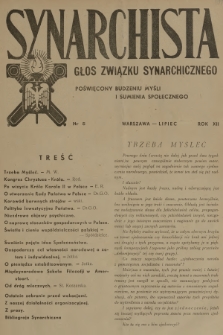 Synarchista : głos Związku Synarchicznego poświęcony budzeniu myśli i sumienia społecznego. R.12, 1937, nr 5