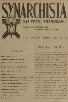Synarchista : głos Związku Synarchicznego poświęcony budzeniu myśli i sumienia społecznego. R.12, 1937, nr 6