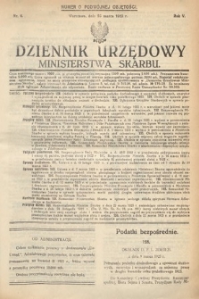 Dziennik Urzędowy Ministerstwa Skarbu. 1923, nr 6