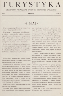 Turystyka : czasopismo poświęcone sprawom turystyki społecznej. R.1, 1950, nr 3