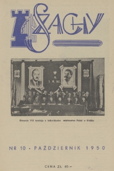 Szachy : miesięcznik wydawany przez Polski Związek Szachowy. R.4, 1950, nr 10