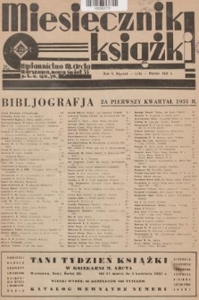 Miesięcznik Książki. R.5, 1931, styczeń-marzec