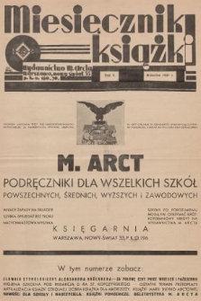Miesięcznik Książki. R.5, 1931, wrzesień