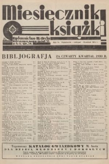 Miesięcznik Książki. R.4, 1930, październik-grudzień