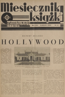 Miesięcznik Książki. R.3, 1929, nr 3