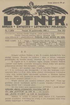 Lotnik : organ Związku Lotników Polskich. T.8, 1928, nr 3 (105)